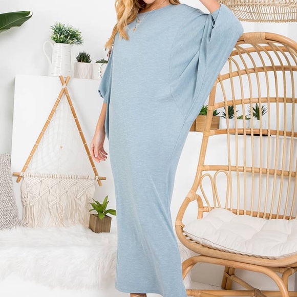 Women Sweater Maxi Dress - Picture 3 of 7